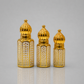 Empty Fancy Golden Attar Bottel 3,6,12ml- Modle No 715