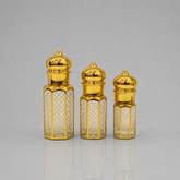 Empty Fancy Golden Attar Bottel 3,6,12ml- Modle No 730