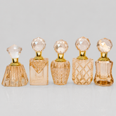 Empty Fancy Crystal Attar Bottel 12ml- Modle 906,B Golden