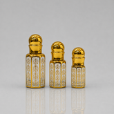 Empty Fancy Golden Attar Bottel 3,6,12ml- Modle No 740