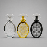 Empty Fancy Golden Perfume Bottel 50ml- Modle No 345