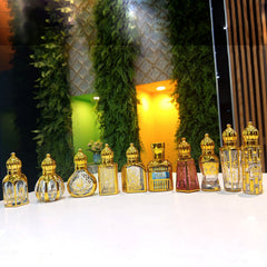 12ml fancy Golden Attar bottle - Modle No 785