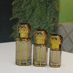 3,6,12ml Empty fancy Golden Attar bottle - Modle No 735