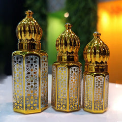 3,6,12ml Empty fancy Golden Attar bottle - Modle No 715