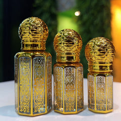 3,6,12ml Empty fancy Golden Attar bottle - Modle No 710