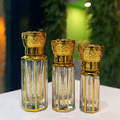 3,6,12ml Empty fancy Golden Attar bottle - Modle No 755