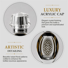 Empty Fancy Golden Perfume Bottel 30ml- Modle No 255
