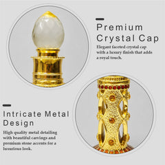 Empty Fancy Metal Attar Bottel 12ml- Modle No 306
