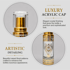 Empty Fancy Golden Perfume Bottel 30ml- Modle No 260