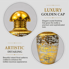 Empty Fancy Golden Perfume Bottel 50ml- Modle No 305