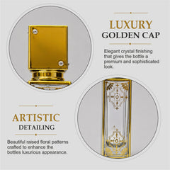Empty Fancy Golden Perfume Bottel 50ml- Modle No 320