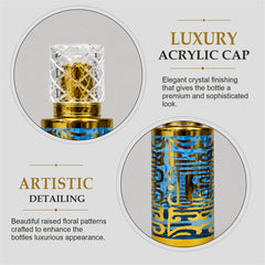 Empty Fancy Golden Perfume Bottel 50ml- Modle No 335