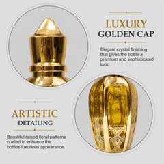 Empty Fancy Golden Perfume Bottel 50ml- Modle No 344