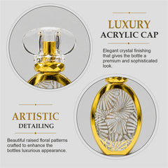 Empty Fancy Golden Perfume Bottel 50ml- Modle No 345