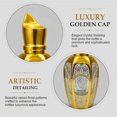 Empty Fancy Golden Perfume Bottel 50ml- Modle No 348