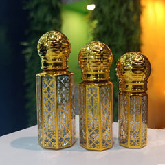 3,6,12ml Empty fancy Golden Attar bottle - Modle No 760