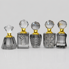 Empty Fancy Crystal Attar Bottel 12ml- Modle 906,B Black