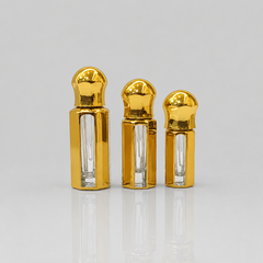 Empty Fancy Golden Attar Bottel 3,6,12ml- Modle No 790
