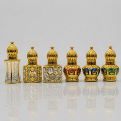 Empty Fancy Golden Attar Bottel 6ml- Modle No 792