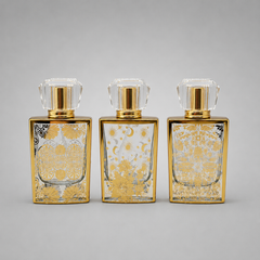 Empty Fancy Golden Perfume Bottel 30ml- Modle No 265