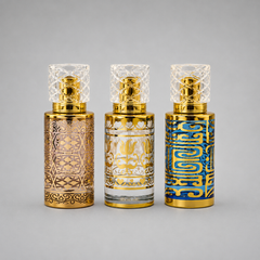 Empty Fancy Golden Perfume Bottel 50ml- Modle No 335