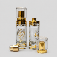 Empty Fancy Golden Perfume Bottel 30ml- Modle No 260