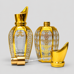 Empty Fancy Golden Perfume Bottel 50ml- Modle No 348