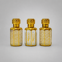 Empty Fancy Golden Attar Bottel 24ml- Modle No 795