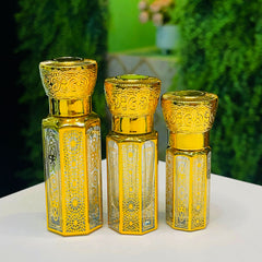 3,6,12ml fancy Golden Attar bottle - Modle No 760