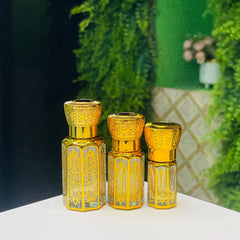 3,6,12ml Empty fancy Golden Attar bottle - Modle No 725