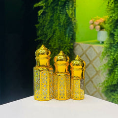 3,6,12ml Empty fancy Golden Attar bottle - Modle No 730.