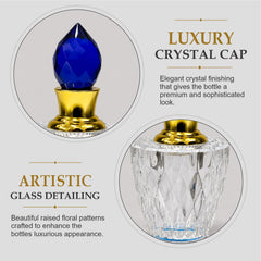 Empty Fancy Crystal Attar Bottel 3ml- Modle 902,A
