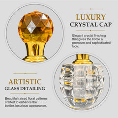 Empty Fancy Crystal Attar Bottel 6ml- Modle 904