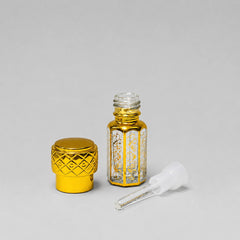 Empty Fancy Golden Attar Bottel 3,6,12ml- Modle No 775