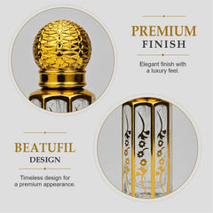 Empty Fancy Golden Attar Bottel 3,6,12ml- Modle No 765