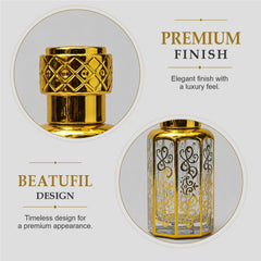Empty Fancy Golden Attar Bottel 3,6,12ml- Modle No 735