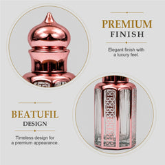 Empty Fancy Golden Attar Bottel 3,6,12ml- Modle No 730