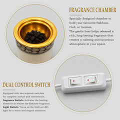 Fancy LED Bakhoor Dan - Modle BDL-218